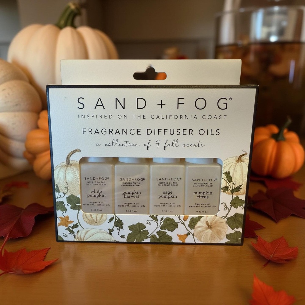 SAND + FOG NWT Set of 4 Fall Fragrance Diffuser Oils Set Collection